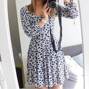 Free people mock wrap dress